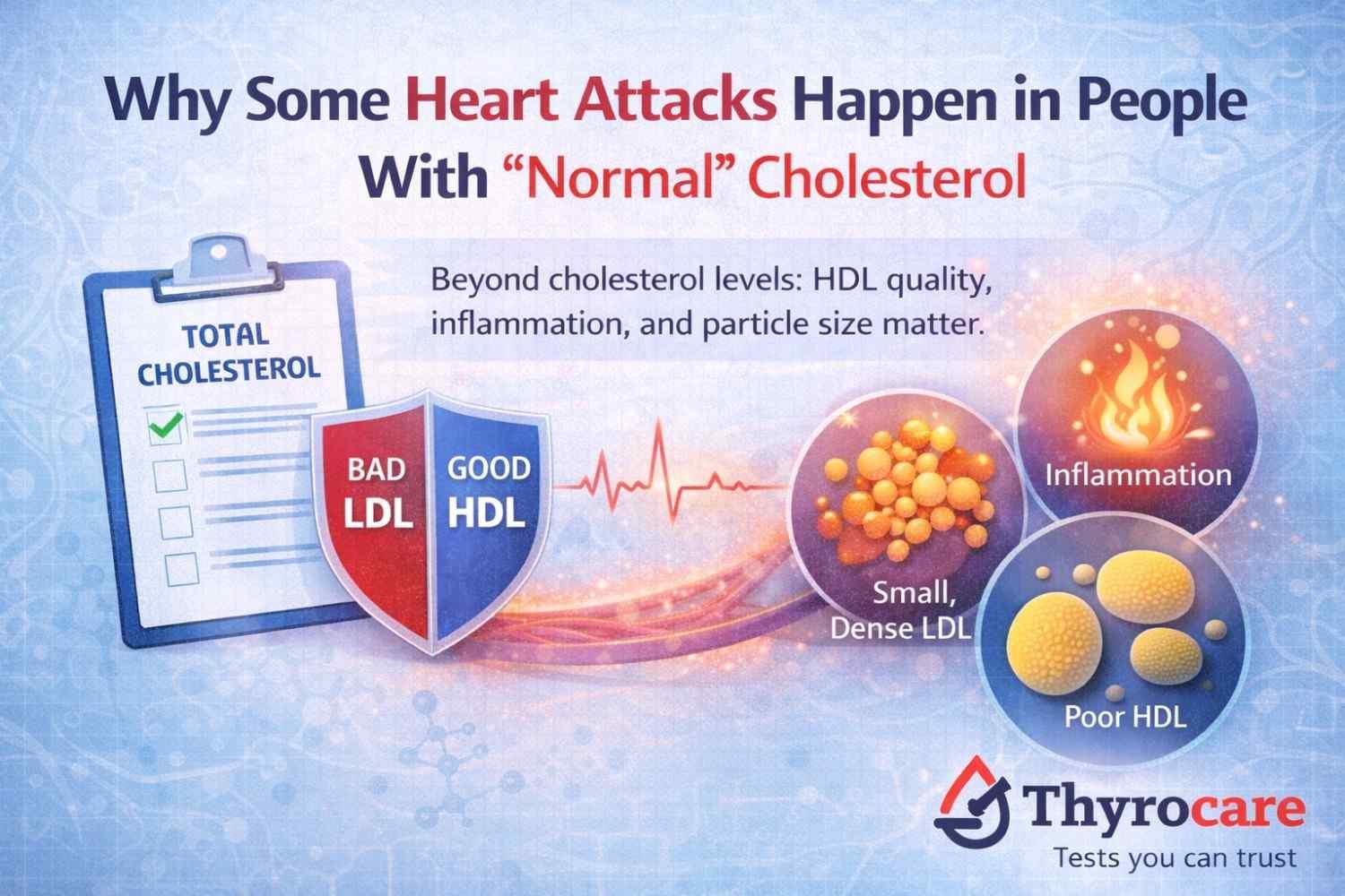 Why Some Heart Attacks Happen in People With “Normal” Cholesterol
