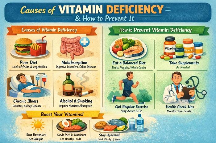 Causes of Vitamin Deficiency and How to Prevent It
