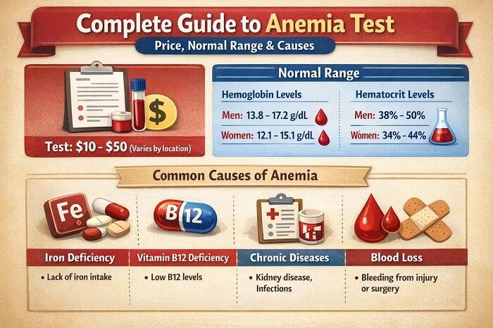 Complete Guide to Anemia Test: Price, Normal Range and Causes