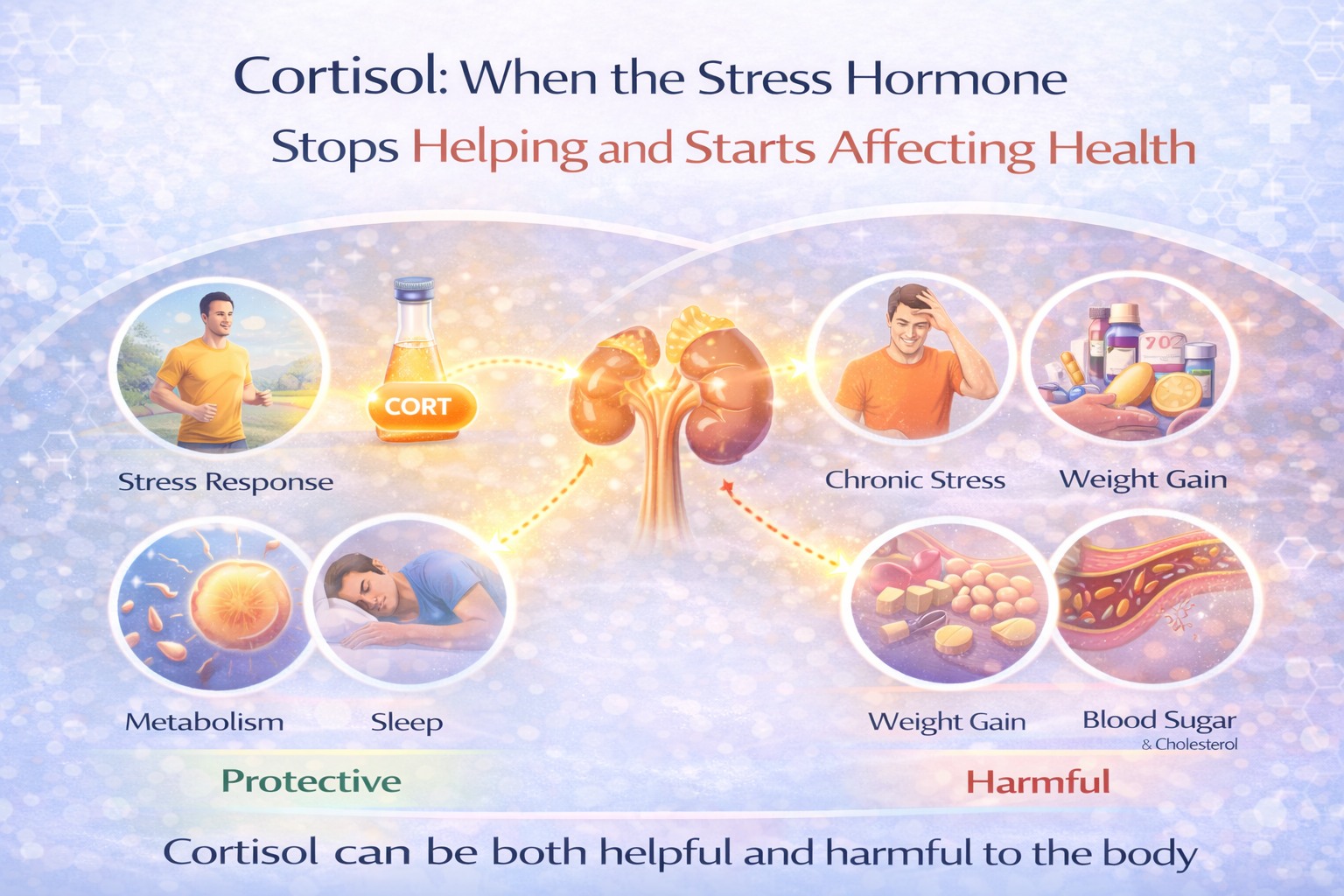Cortisol: When the Stress Hormone Stops Helping and Starts Affecting Health