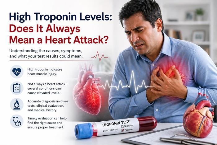 high troponin levels heart attack risk
