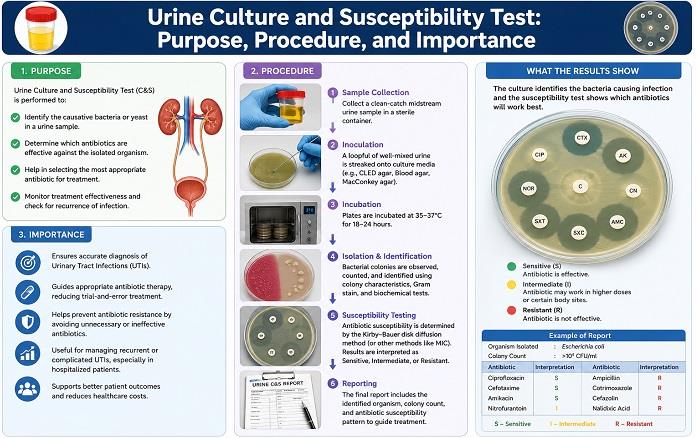 Urine Culture and Susceptibility Test