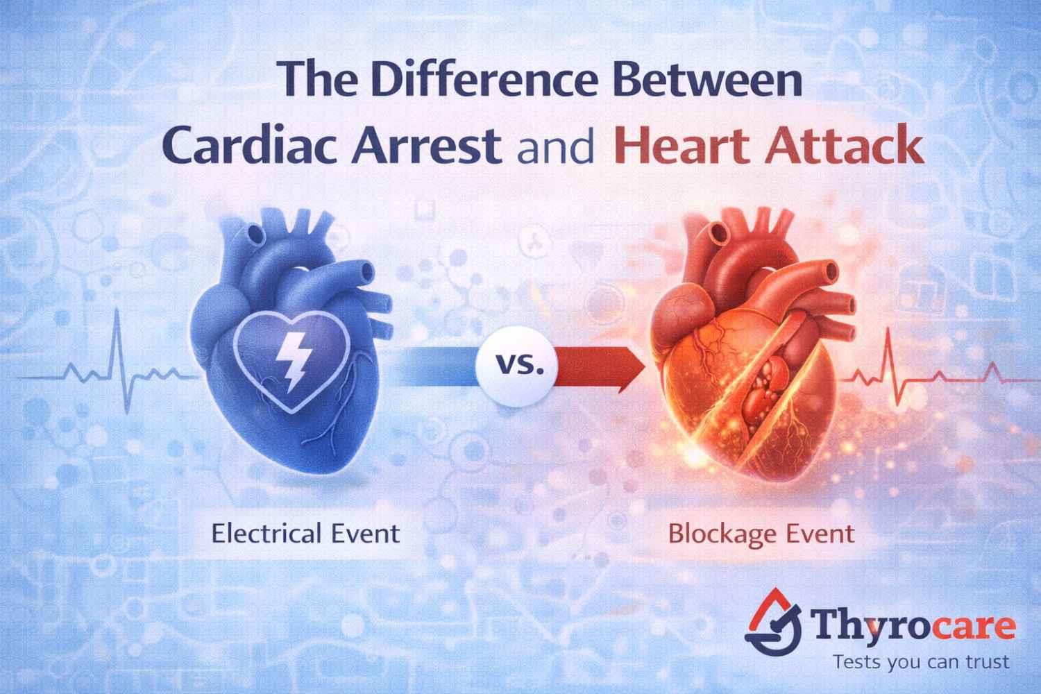 The Difference Between Cardiac Arrest and Heart Attack