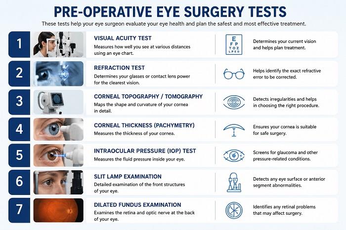 Pre-Operative Eye Surgery Tests