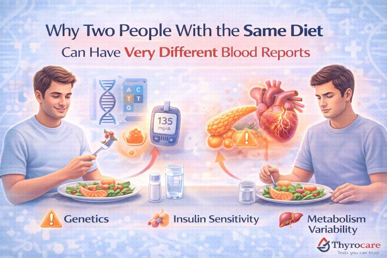 Why Two People With the Same Diet Can Have Very Different Blood Reports