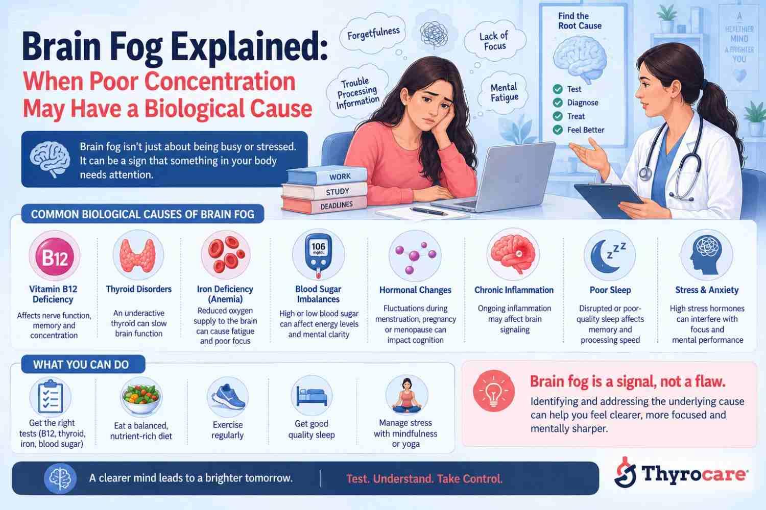 Brain Fog Explained: When Poor Concentration May Have a Biological Cause