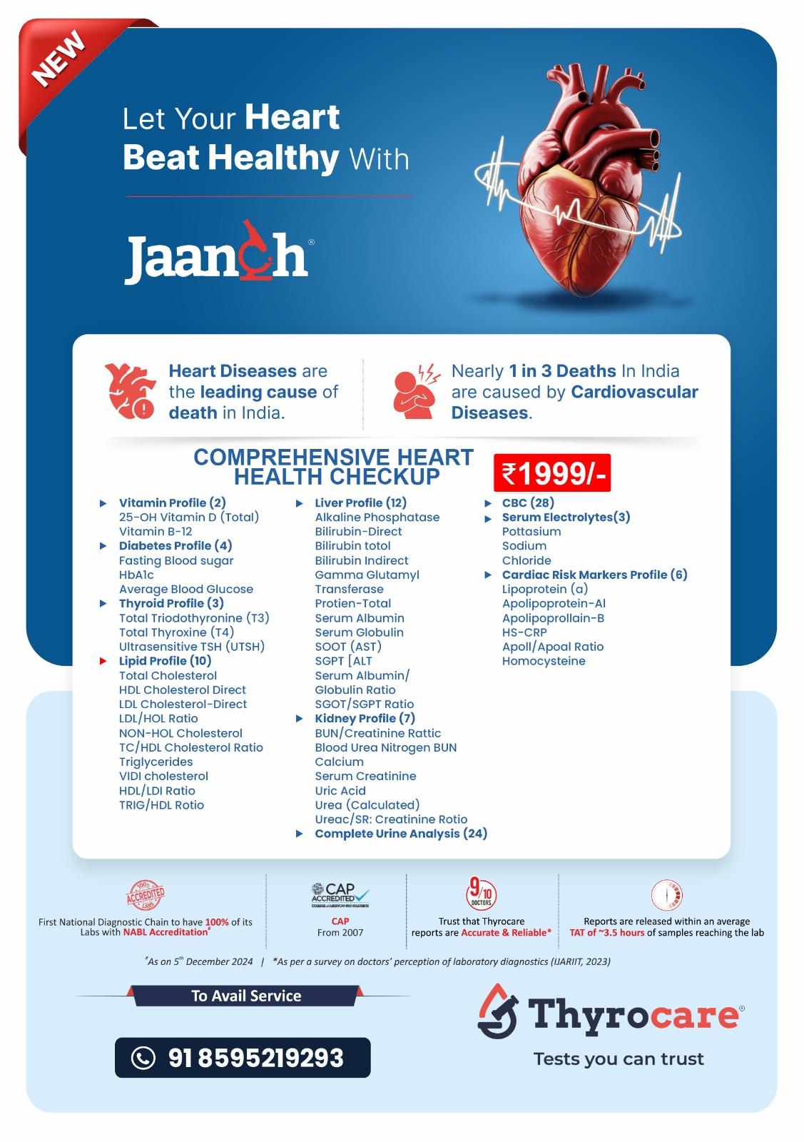 COMPREHENSIVE HEART HEALTH CHECKUP