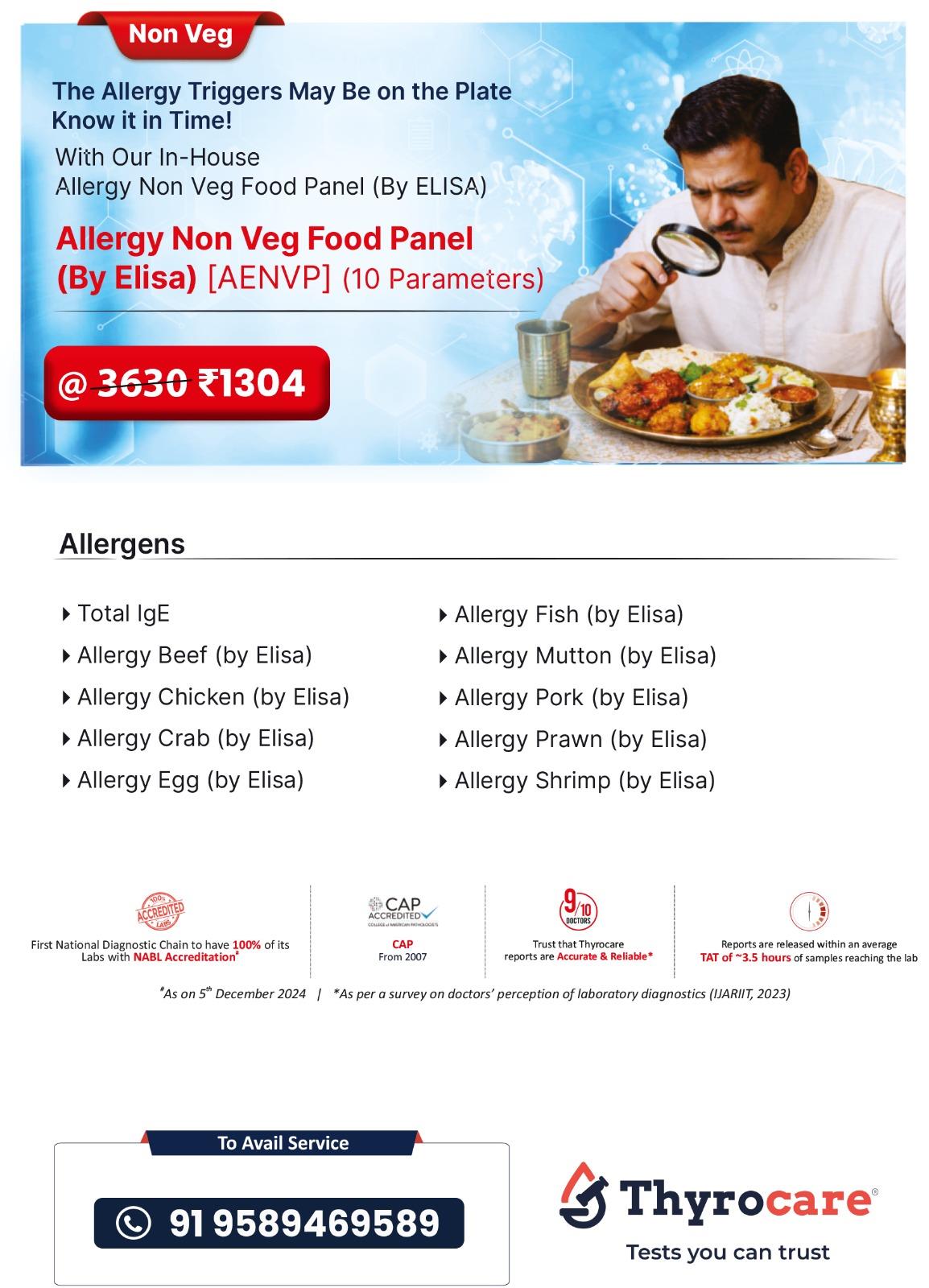 ALLERGY PANEL - NON-VEG