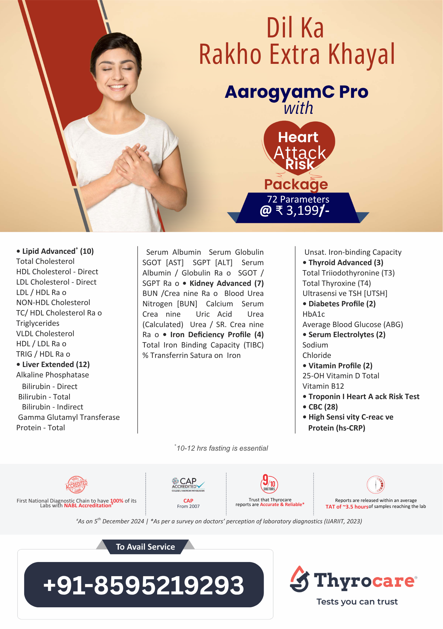 AAROGYAM C PRO WITH HEART ATTACK RISK PACKAGE