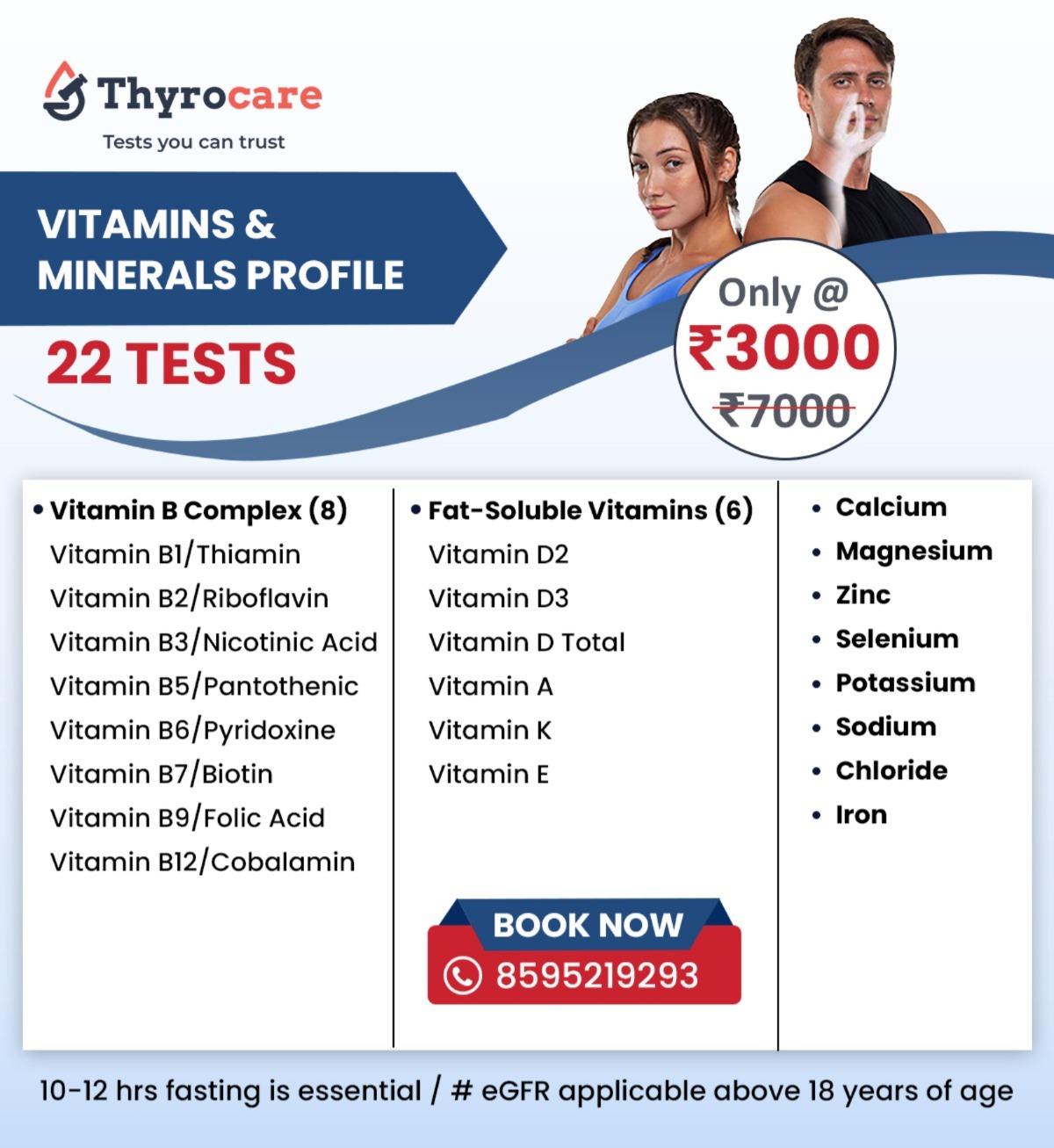 VITAMINS & MINERALS PROFILE