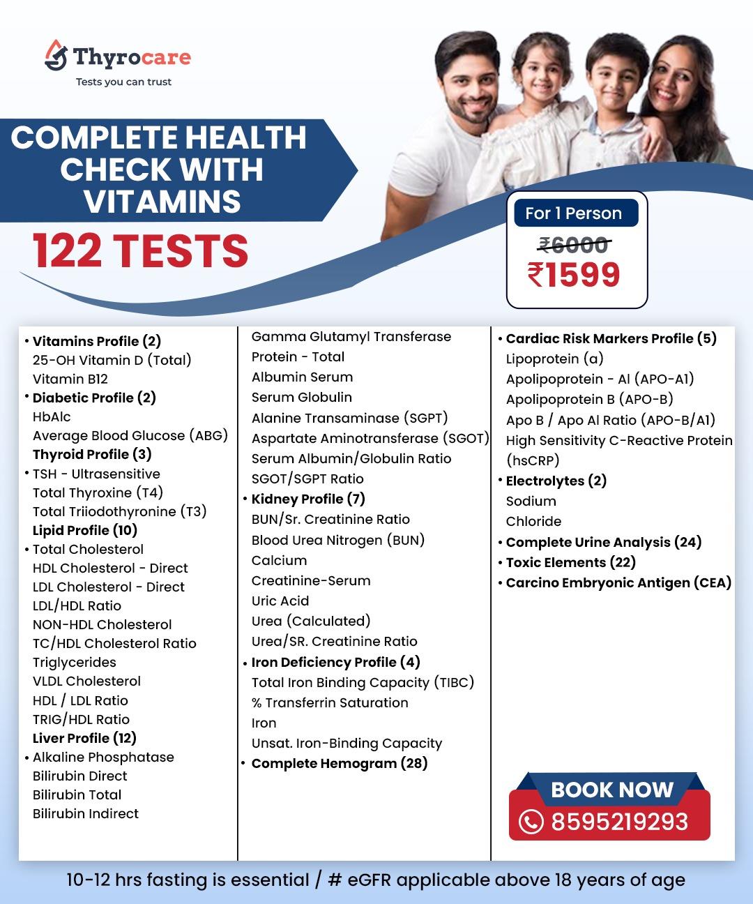 COMPLETE HEALTH CHECK WITH VITAMINS