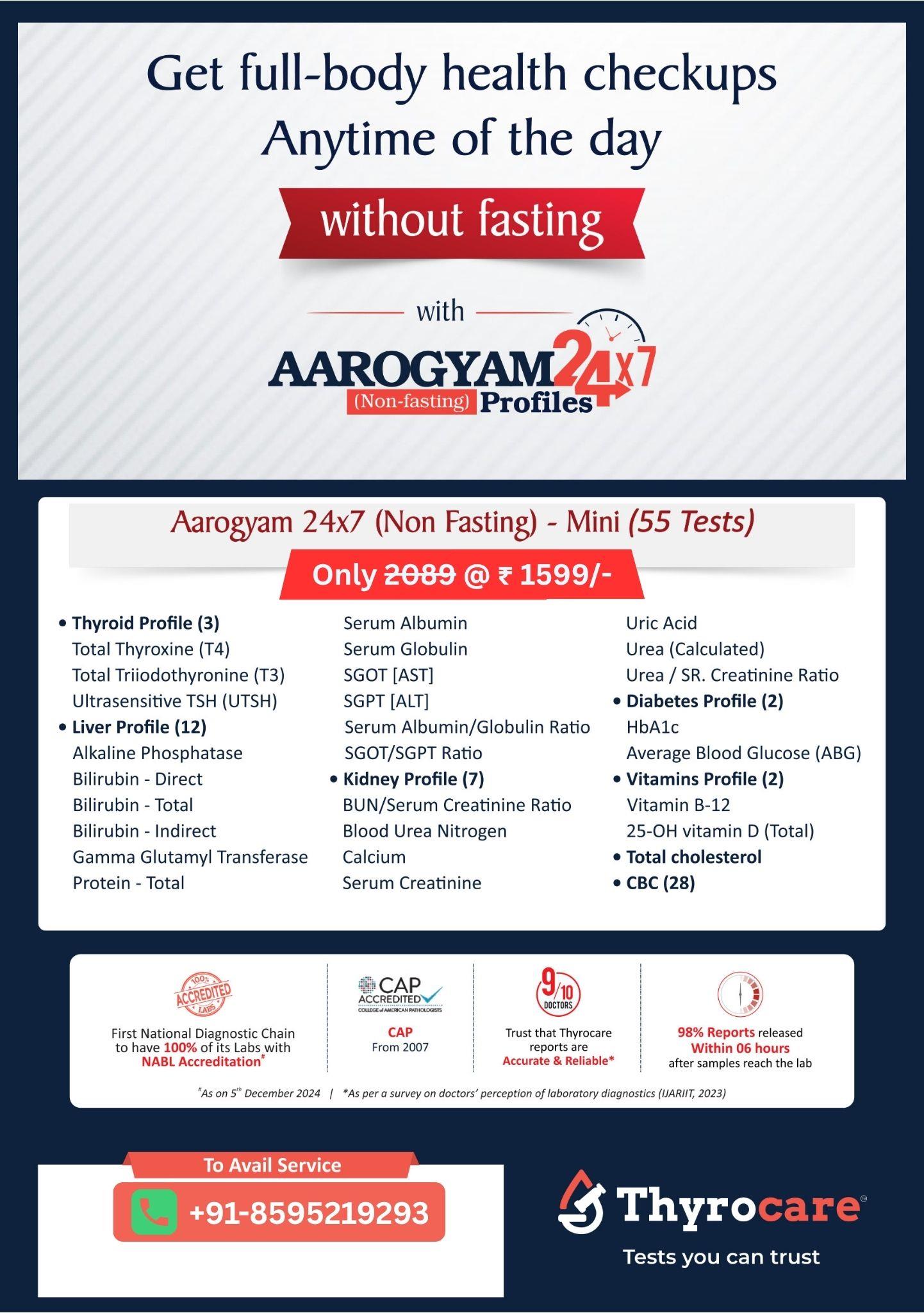 AAROGYAM 24X7 (NON FASTING) - MINI