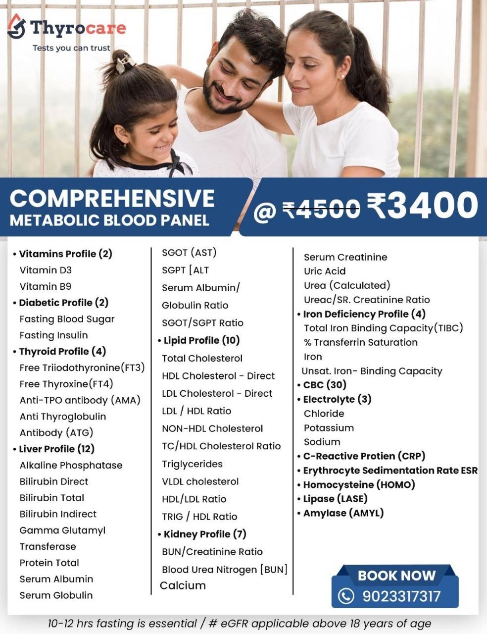 COMPREHENSIVE METABOLIC BLOOD PANEL